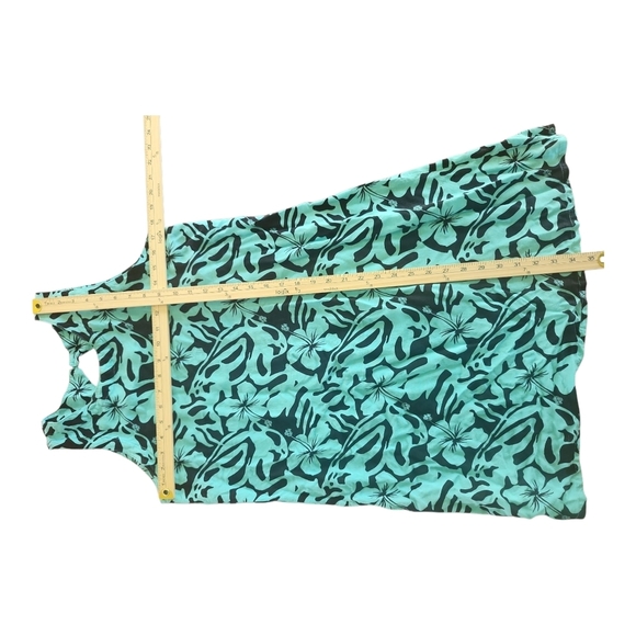 Island Beach Lifestyle Floral Sleeveless Dress Rayon Size Large - Picture 6 of 8